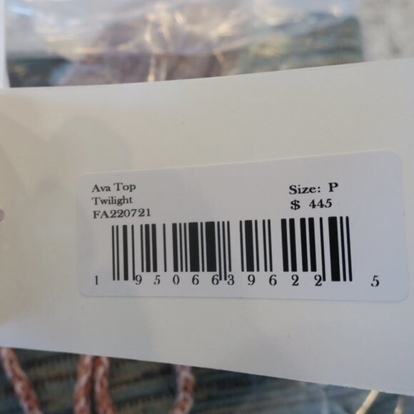 NWT ULLA JOHNSON Ava wool ruffle sweater pink grey block peplum SIZE PETITE bhmn - Picture 6 of 7